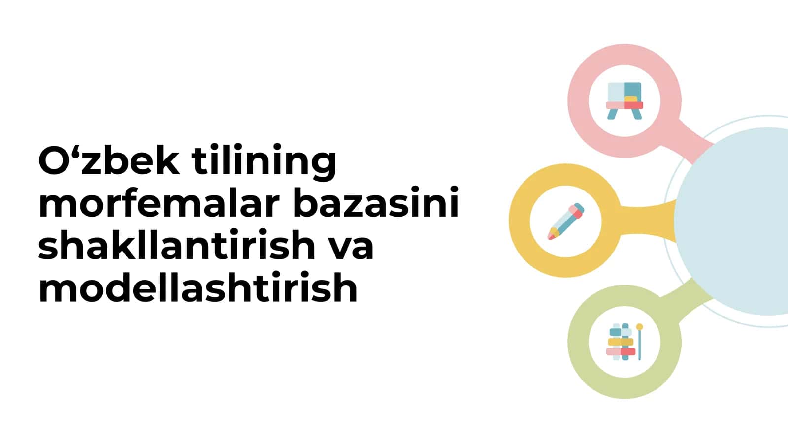 O‘zbek tilining morfemalar bazasini shakllantirish va modellashtirish 1