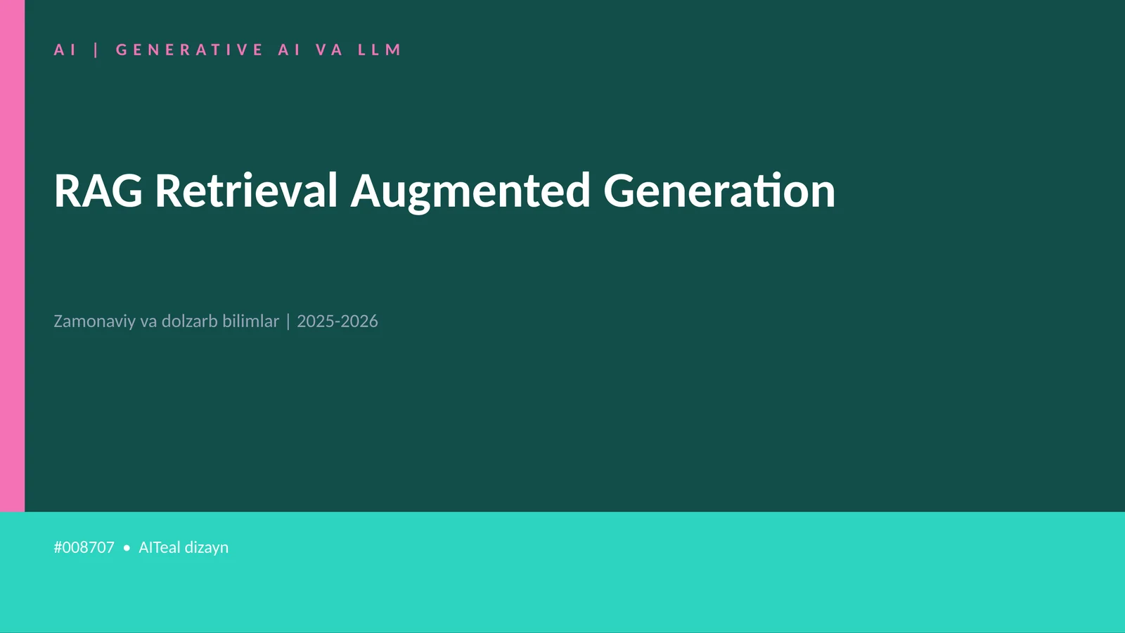 GENERATIVE AI VA LLM 1