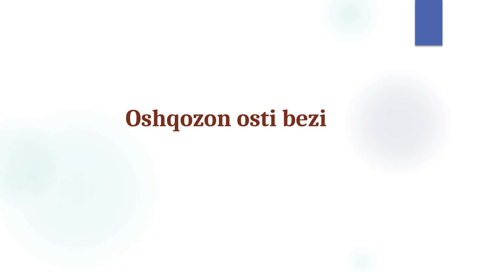 Oshqozon osti bezi 1