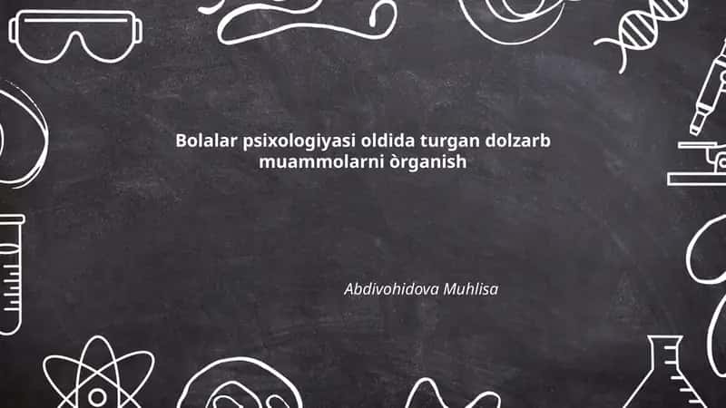 Bolalar Psixologiyasi 1