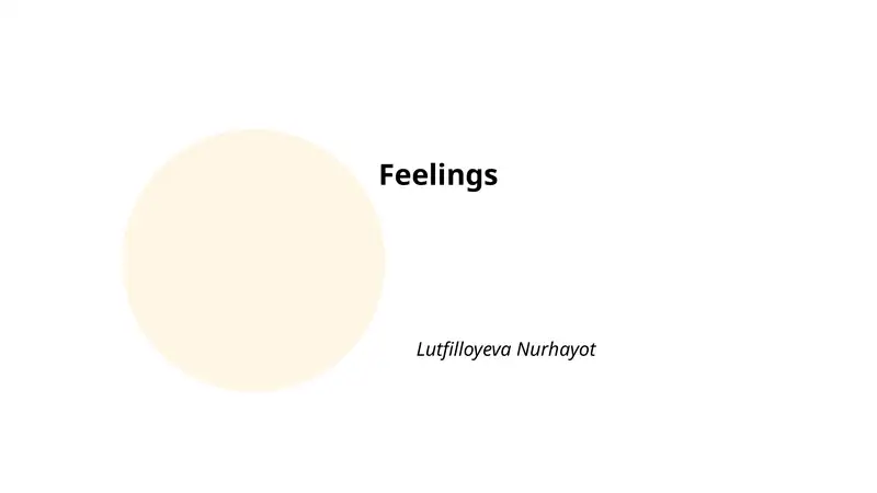 Feelings 1