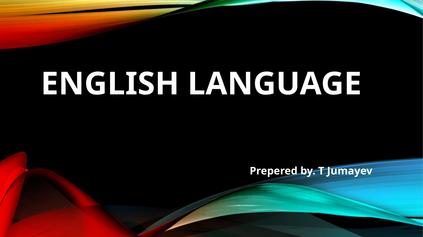 ENGLISH LANGUAGE 1