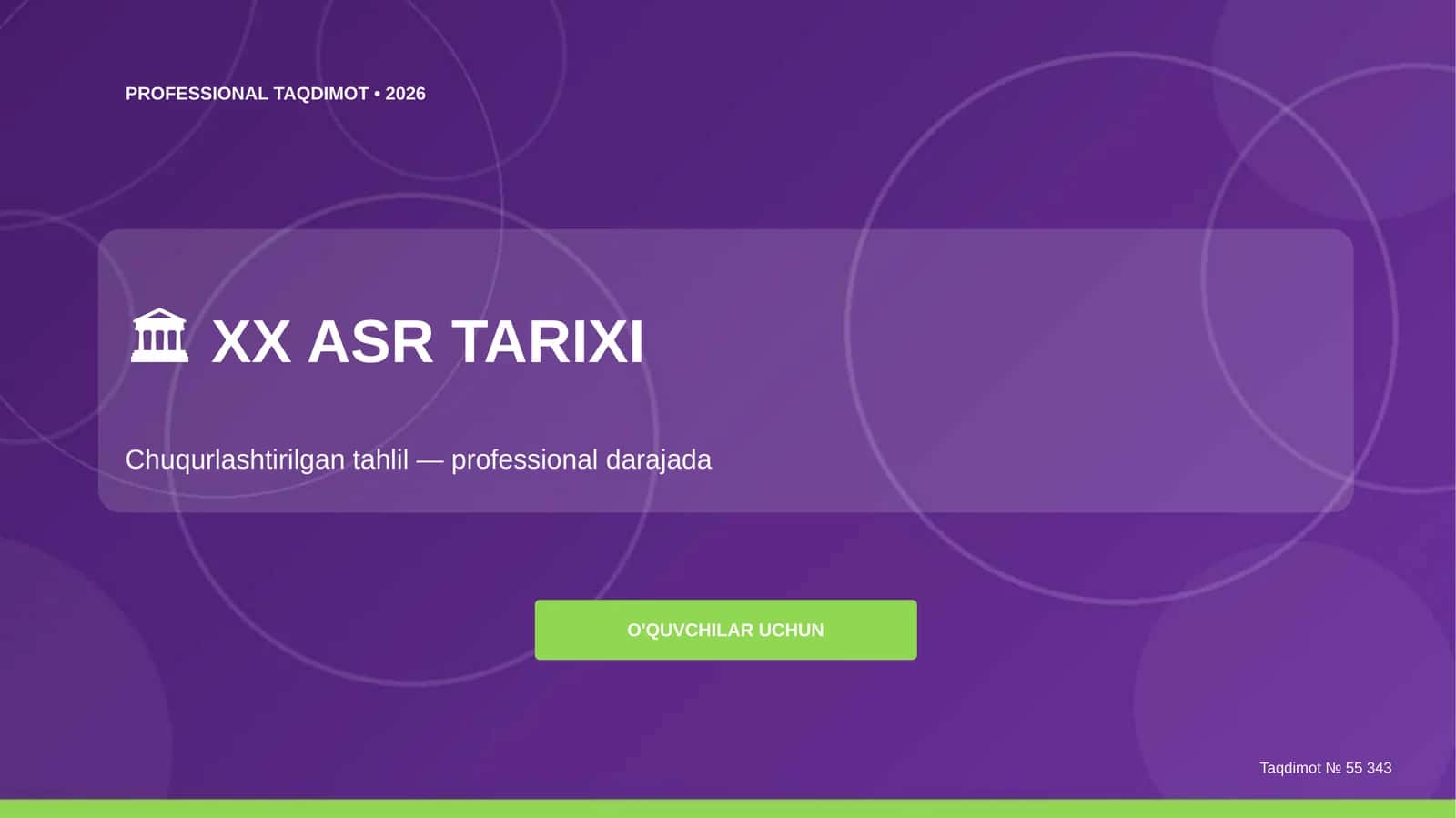 XX ASR TARIXI 1