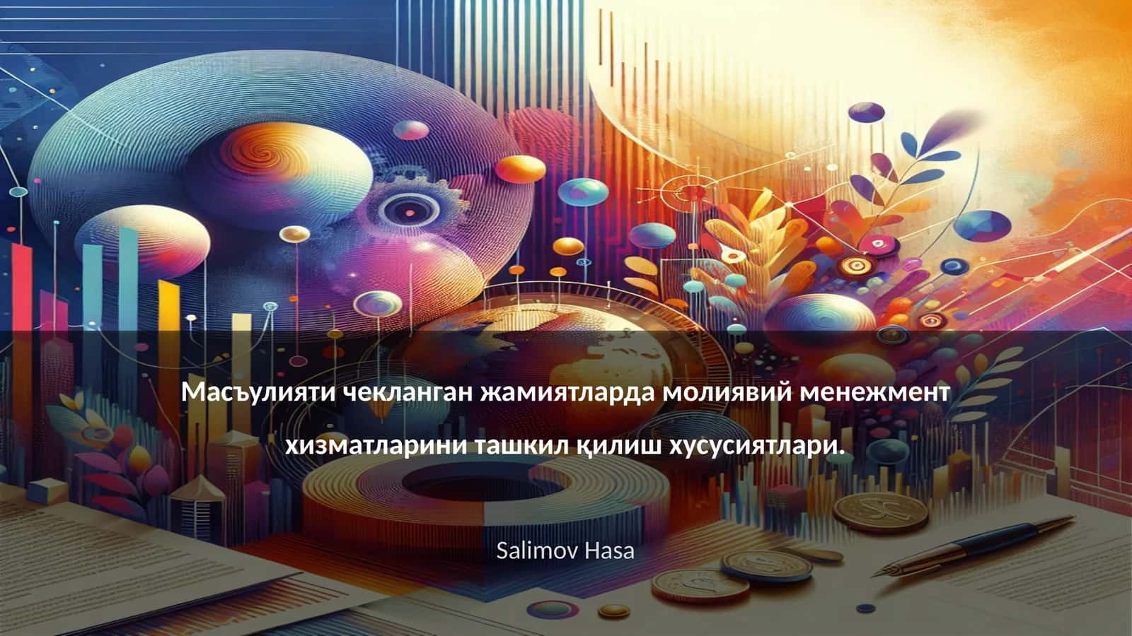Масъулияти чекланган жамиятларда молиявий менежмент хизматларини ташкил қилиш хусусиятлари 1