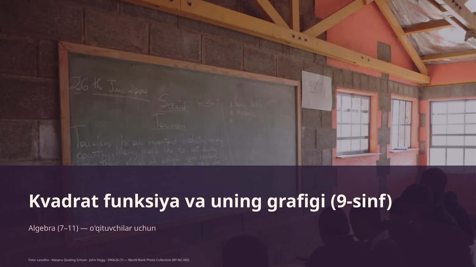 Kvadrat funksiya va uning grafigi (9-sinf) 1