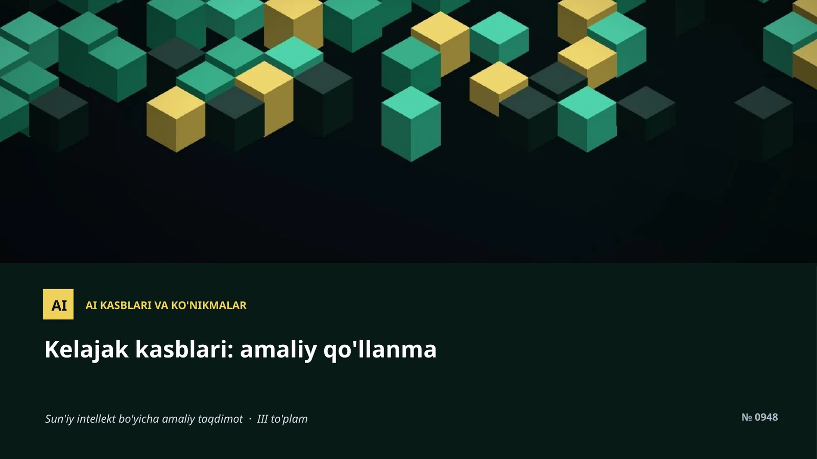 AI KASBLARI VA KO'NIKMALAR 1
