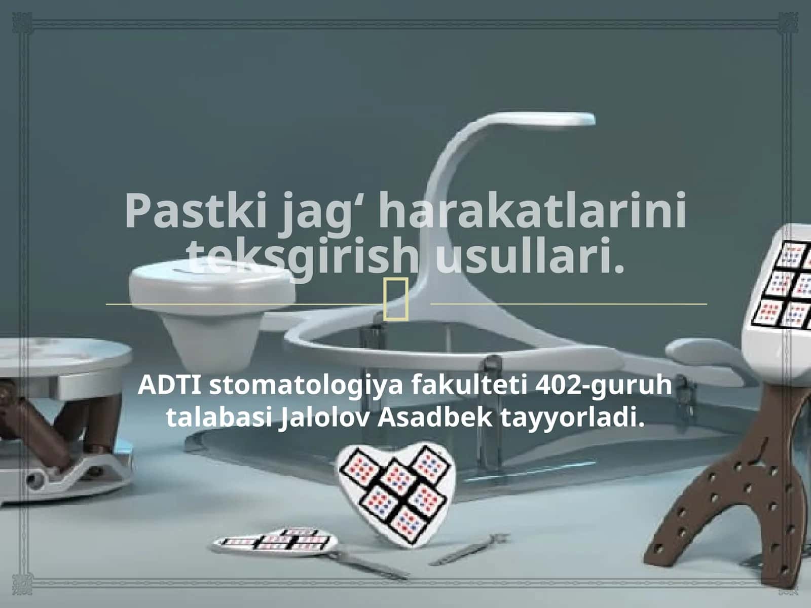 Pastki jagʻ harakatlarini teksgirish usullari. 1