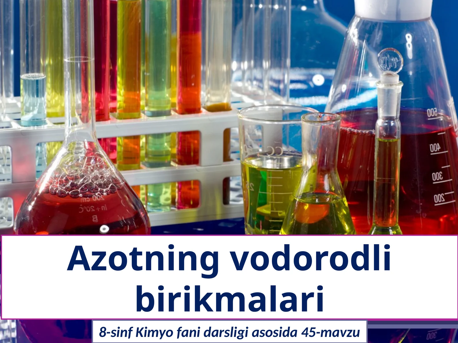 Azotning vodorodli birikmalari 1