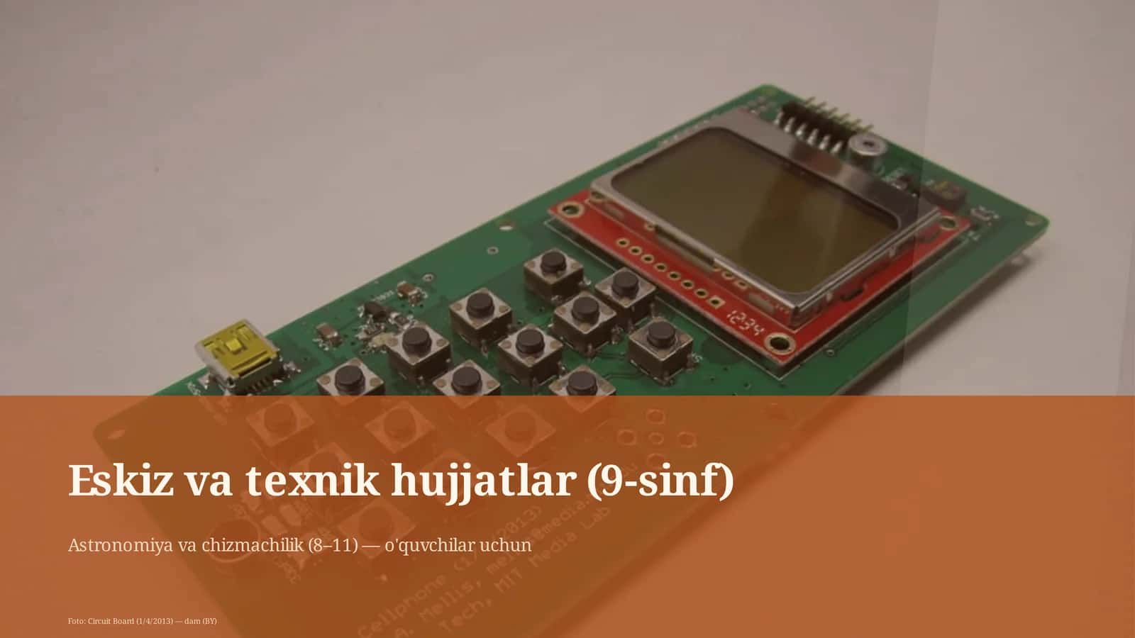 Eskiz va texnik hujjatlar (9-sinf) 1