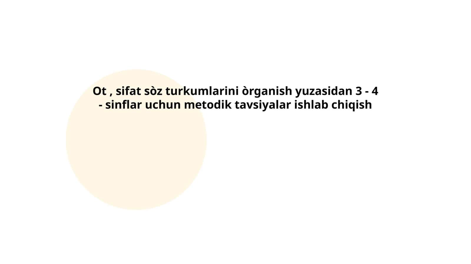 Otning aniqlanishi va turlari 1