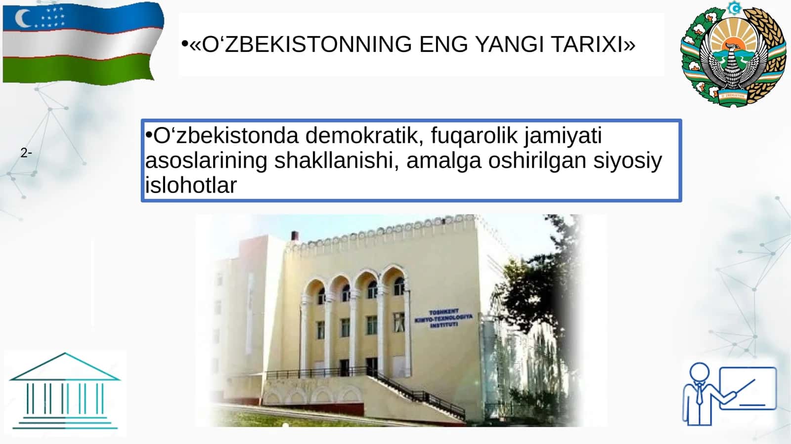 O‘ZBEKISTONNING ENG YANGI TARIXI 1