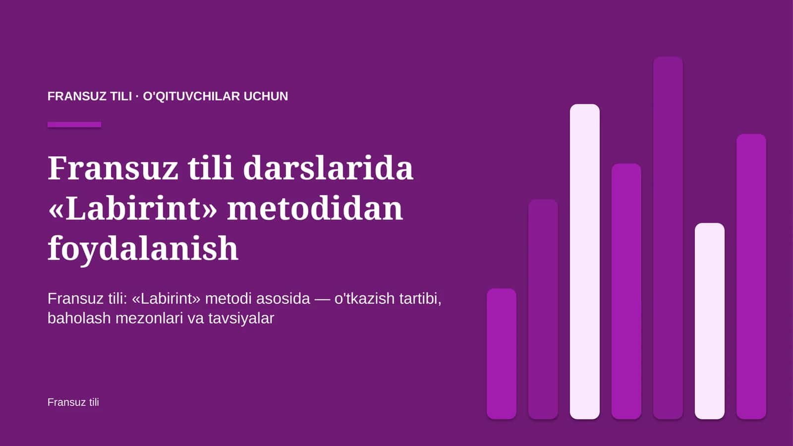 fransuz tili darslarida labirint metodidan foydalanish 4583 1