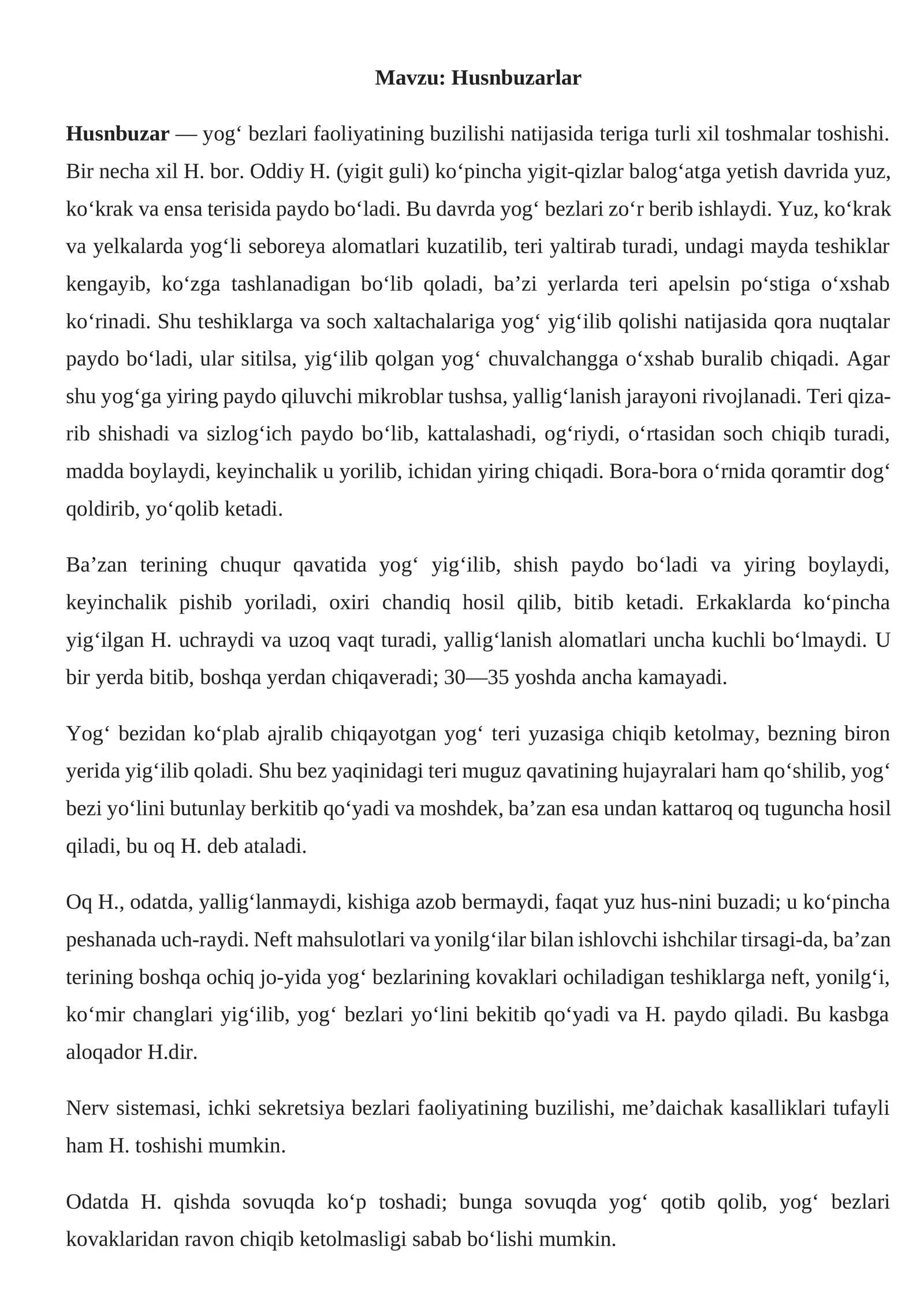 Husnbuzarlar 1
