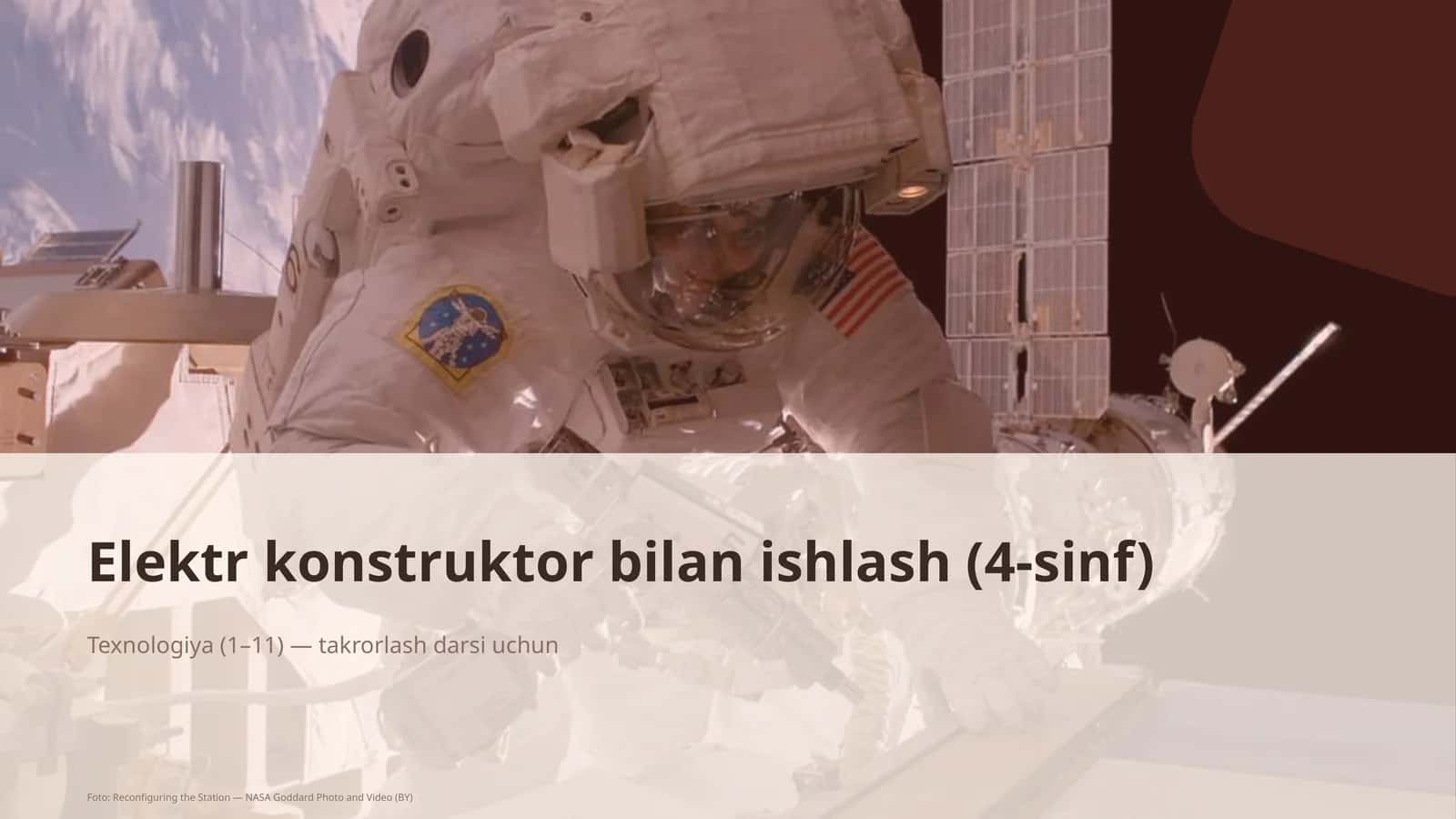 Elektr konstruktor bilan ishlash (4-sinf) 1