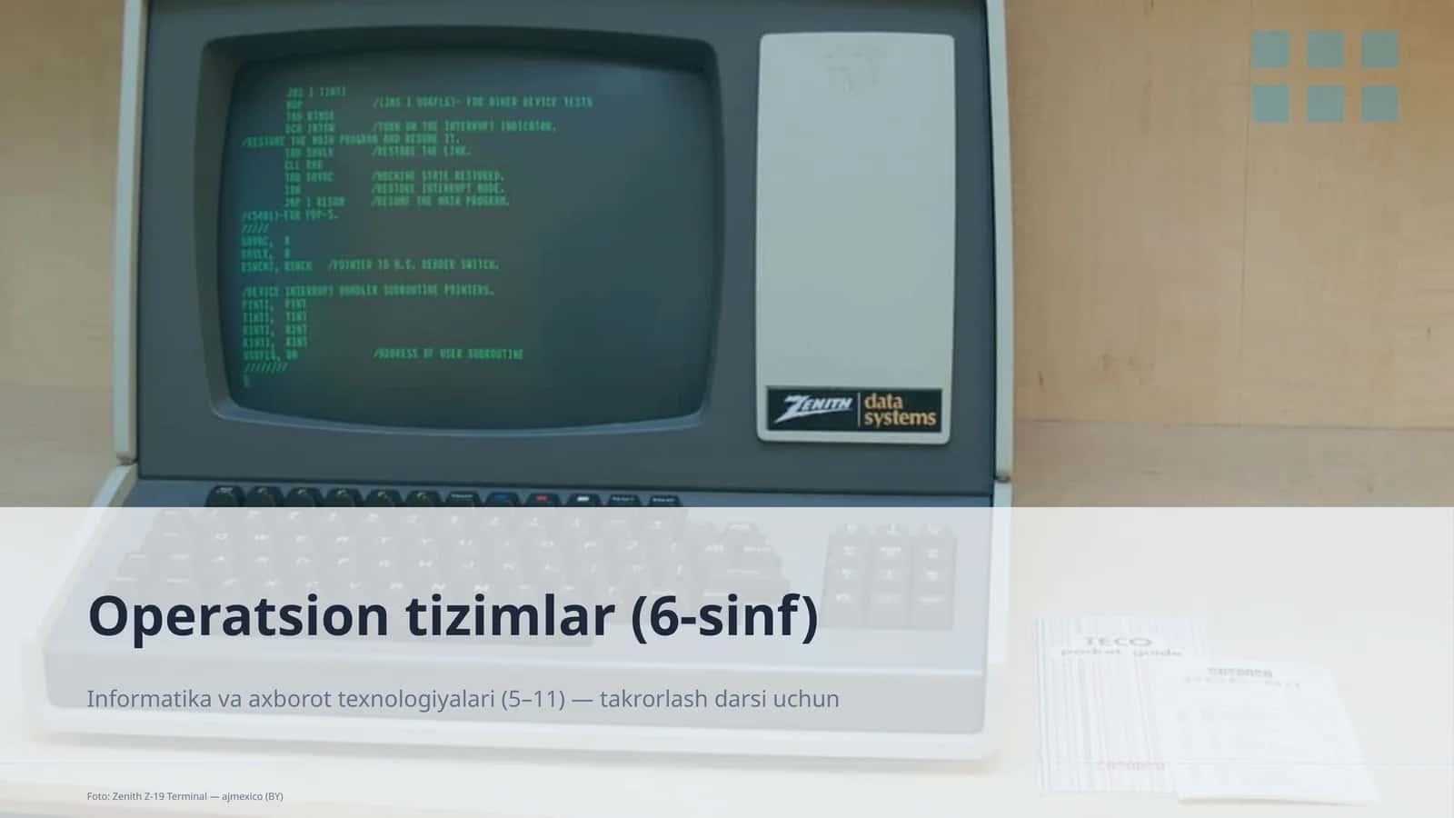 Operatsion tizimlar (6-sinf) 1