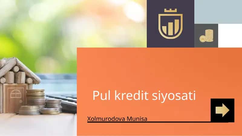 Pul kredit siyosati 1