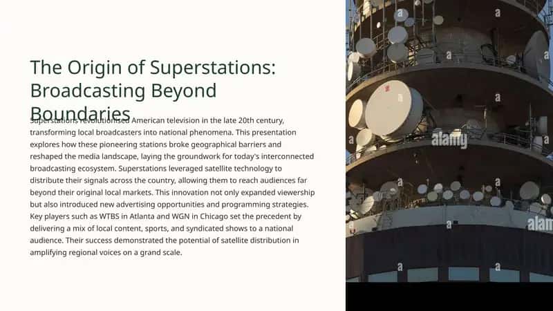 The Origin of Superstations: Broadcasting Beyond Boundaries 1