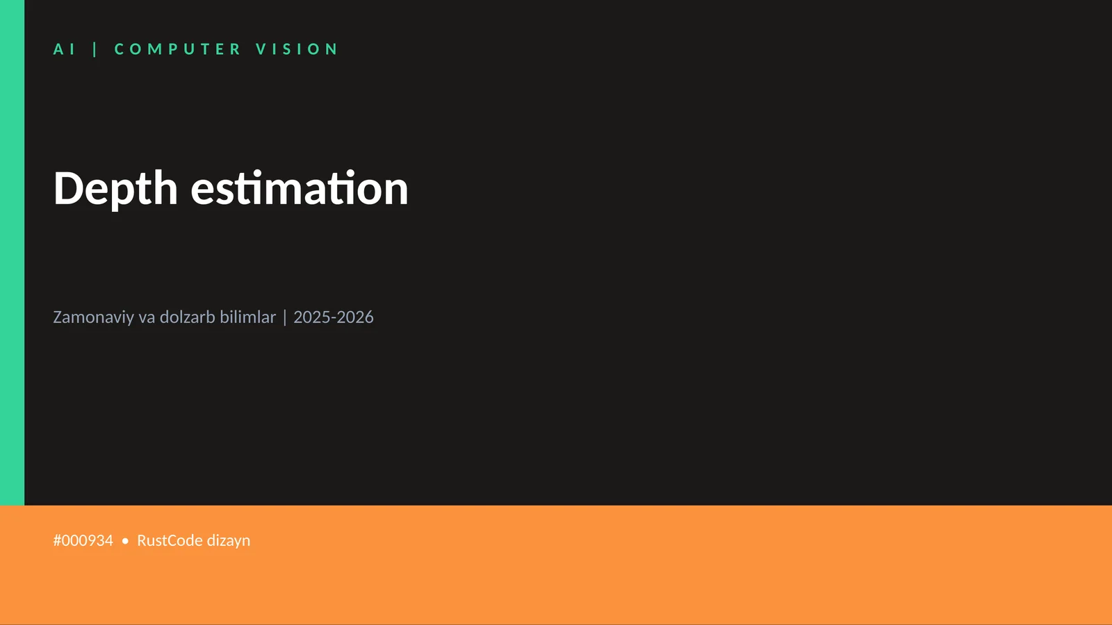 Depth estimation 1