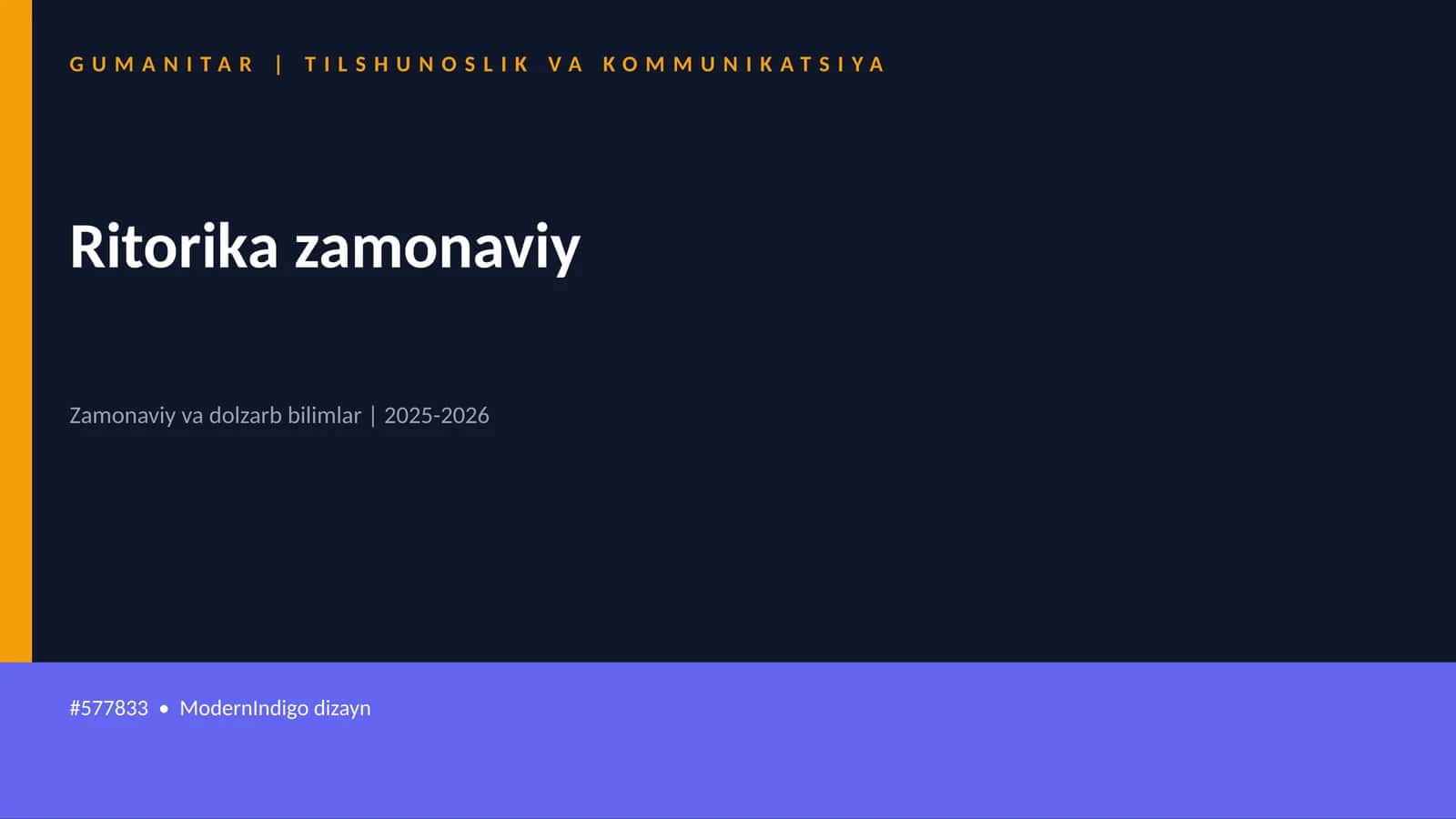 Ritorika zamonaviy 1