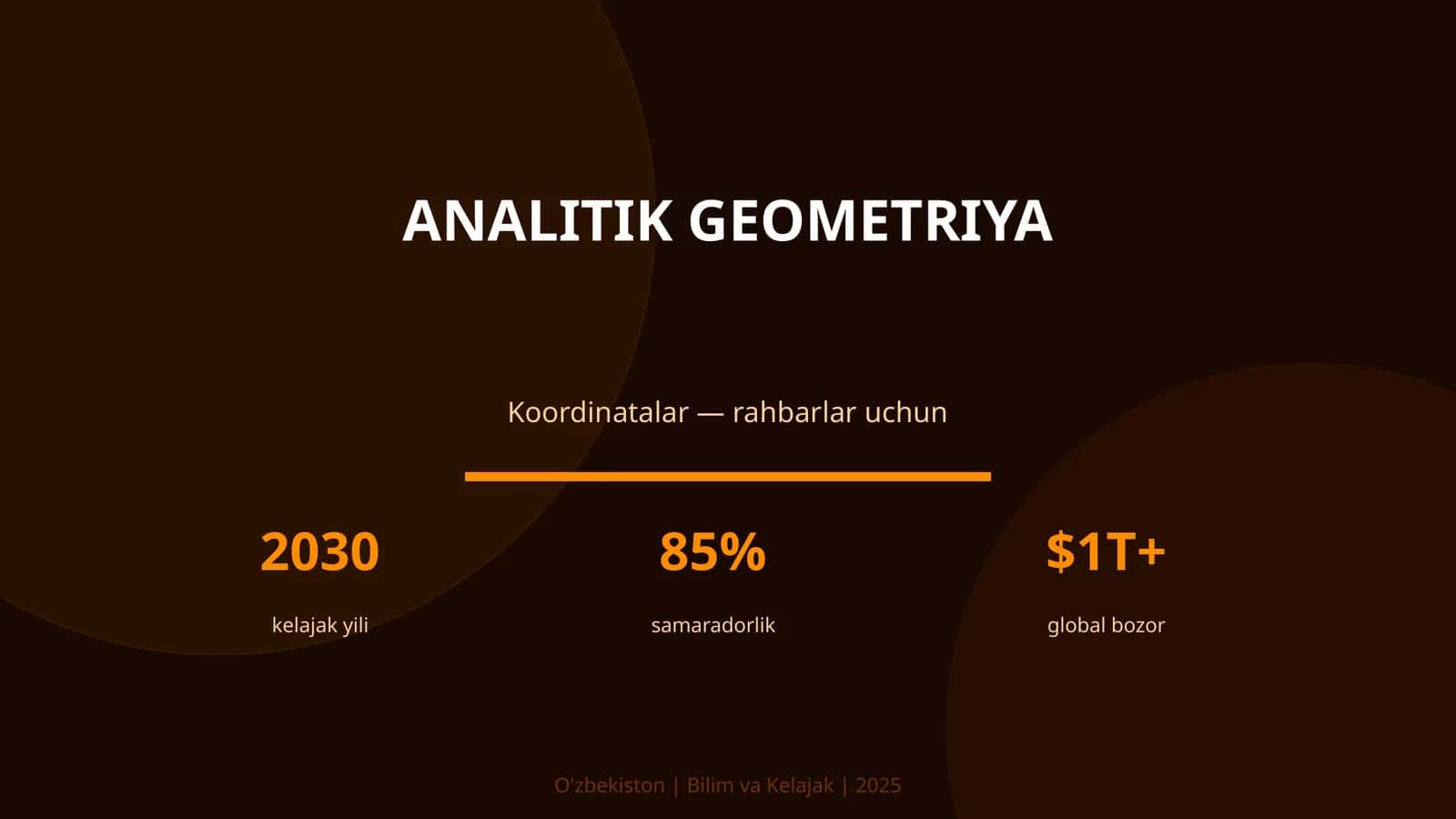 Analitik geometriya 1