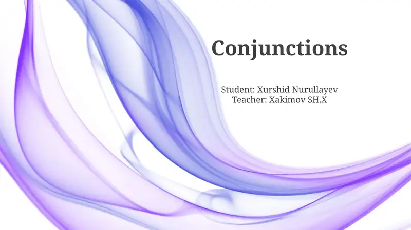 Mastering Conjunctions: Types and Usage 1