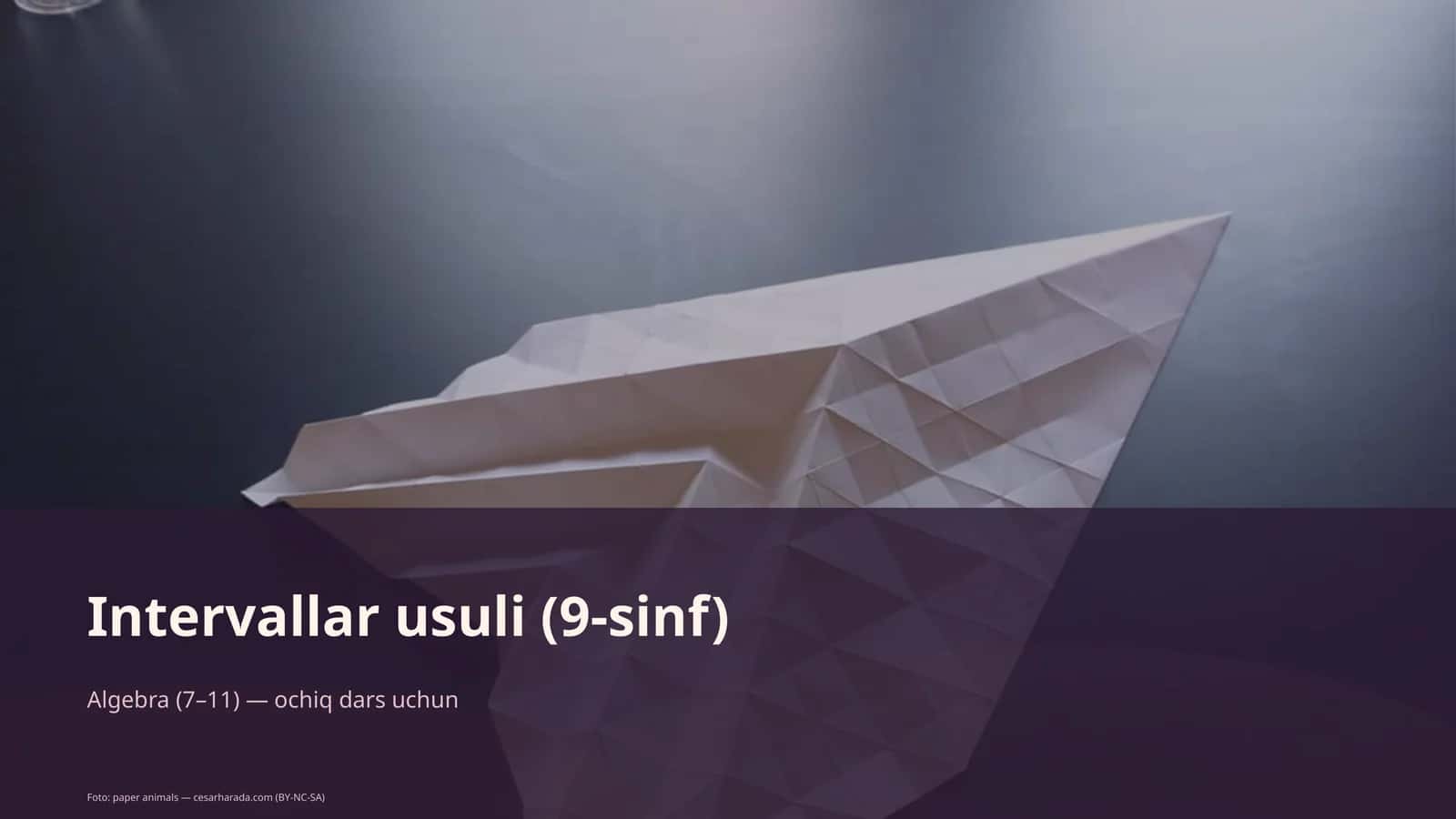 Intervallar usuli (9-sinf) 1