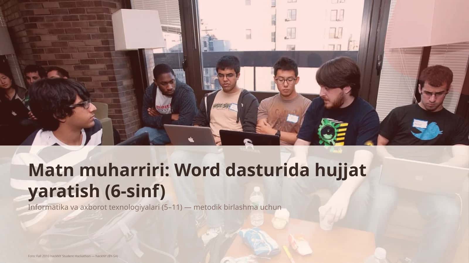 Word dasturida hujjat yaratish (6-sinf) 1