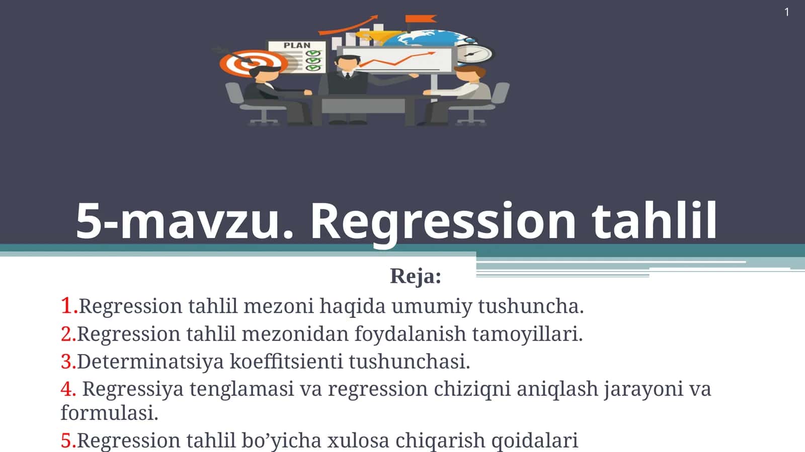 Regression tahlil 1