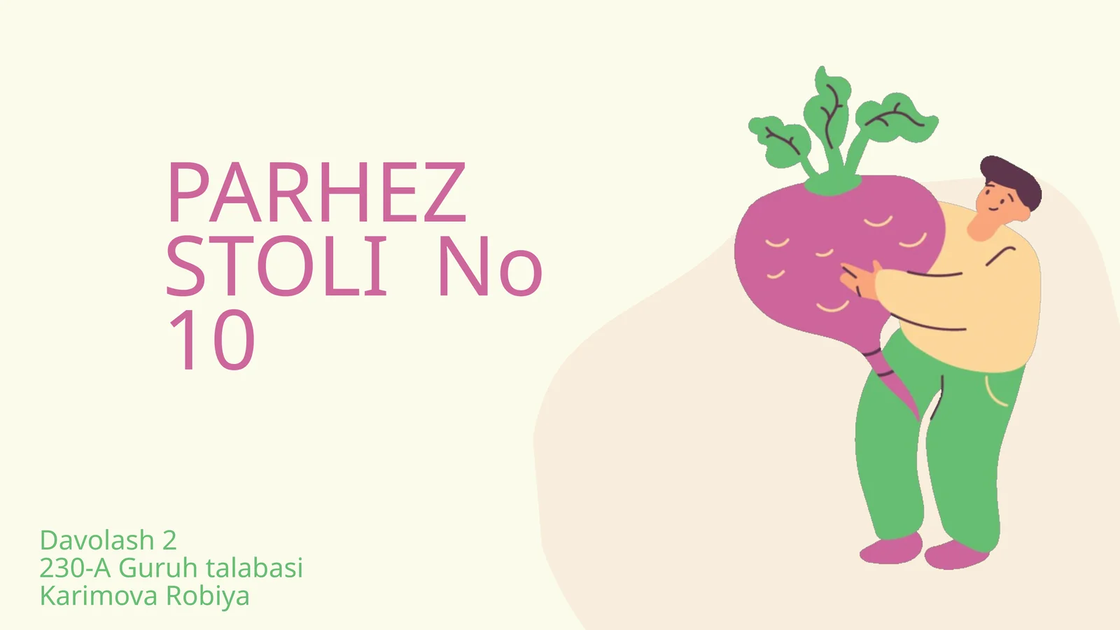 PARHEZ STOLI No 10 1