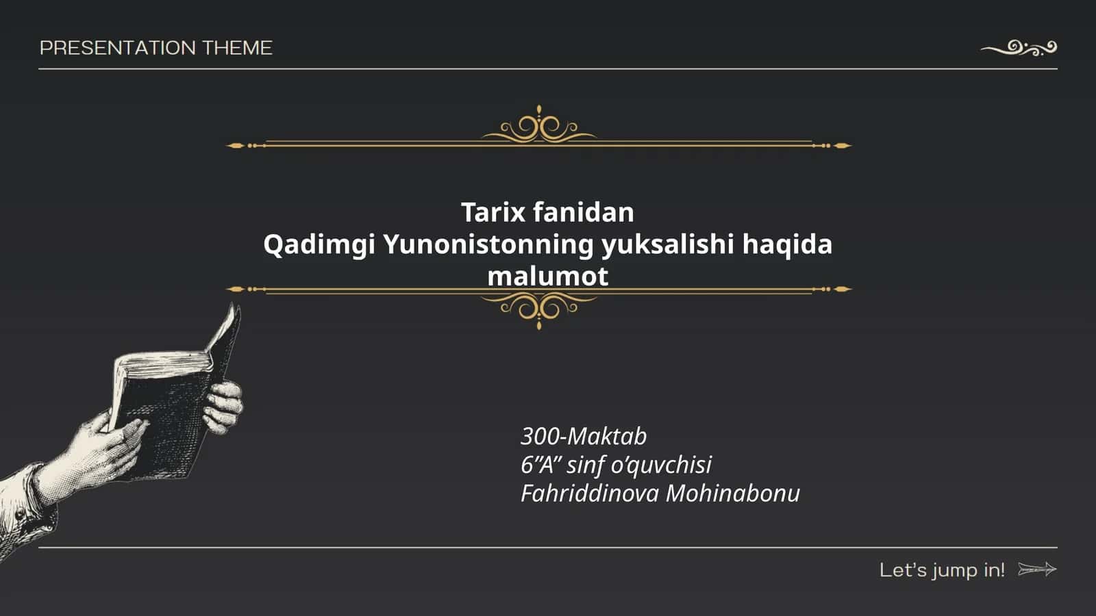 Qadimgi Yunonistonning yuksalishi haqida malumot 1