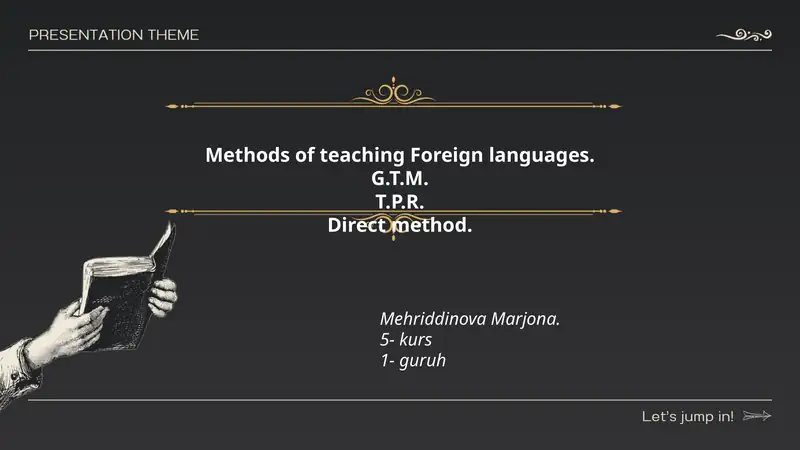 Methods of teaching Foreign languages 1