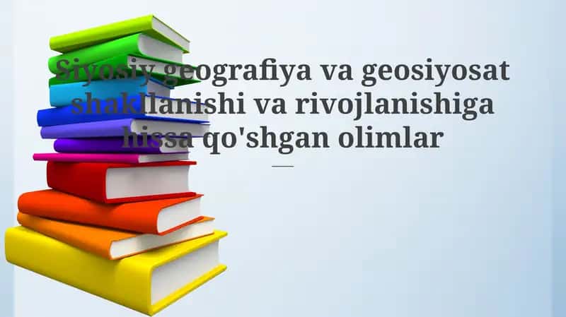 Siyosiy geografiya va geopolitika 1