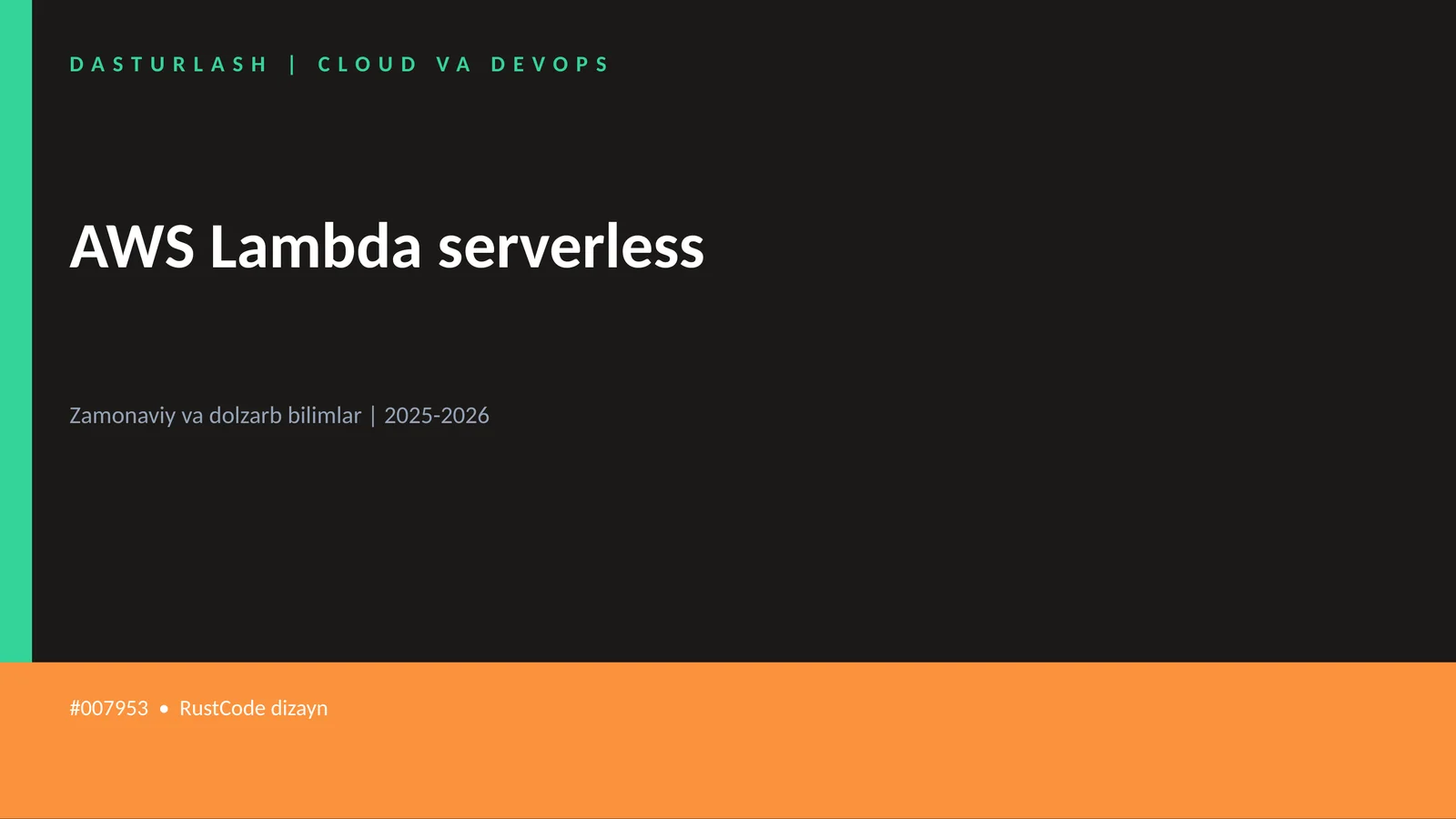 AWS Lambda serverless 1