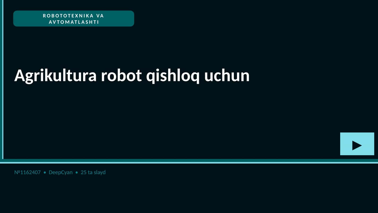 ROBOTOTEXNIKA VA AVTOMATLASHTI 1