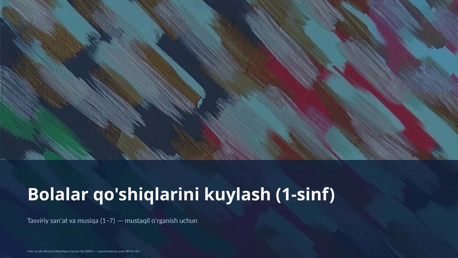 Bolalar qo'shiqlarini kuylash (1-sinf) 1