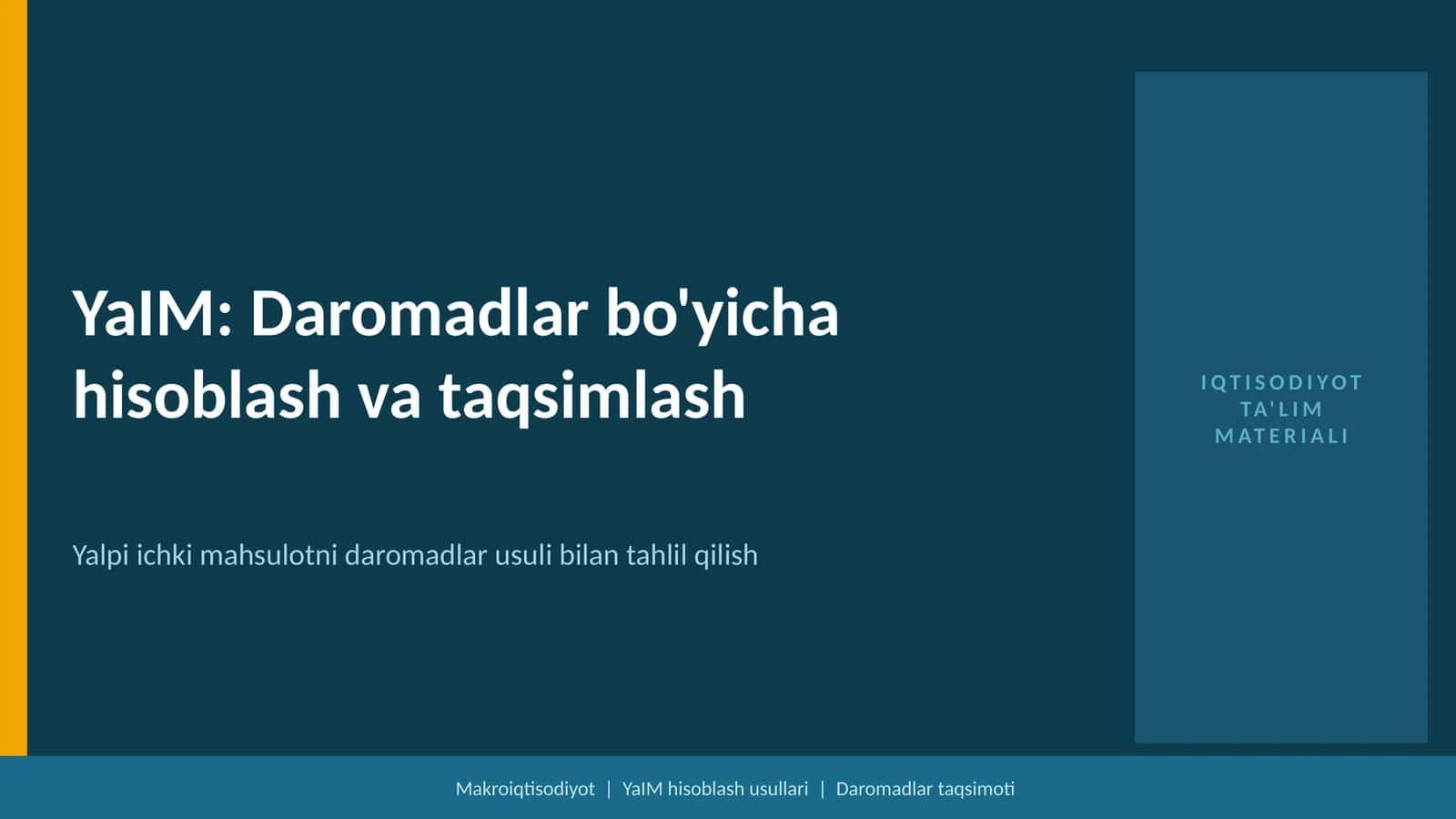 YaIM_Daromadlar bo'yicha hisoblash 1