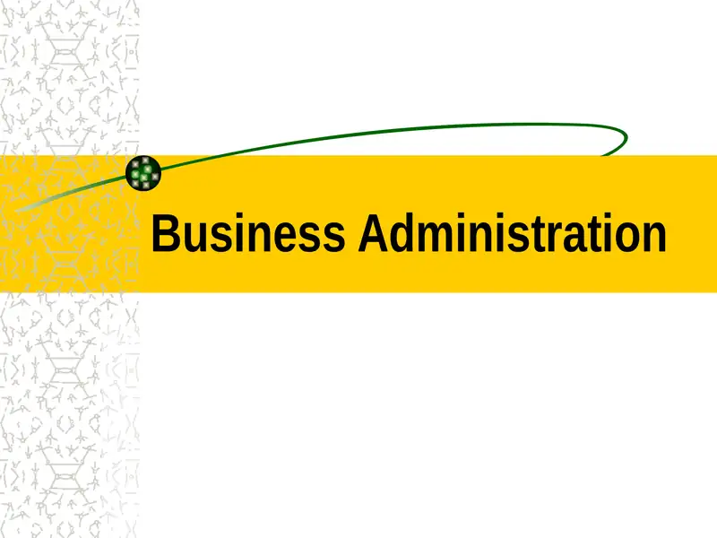Business Administration 1