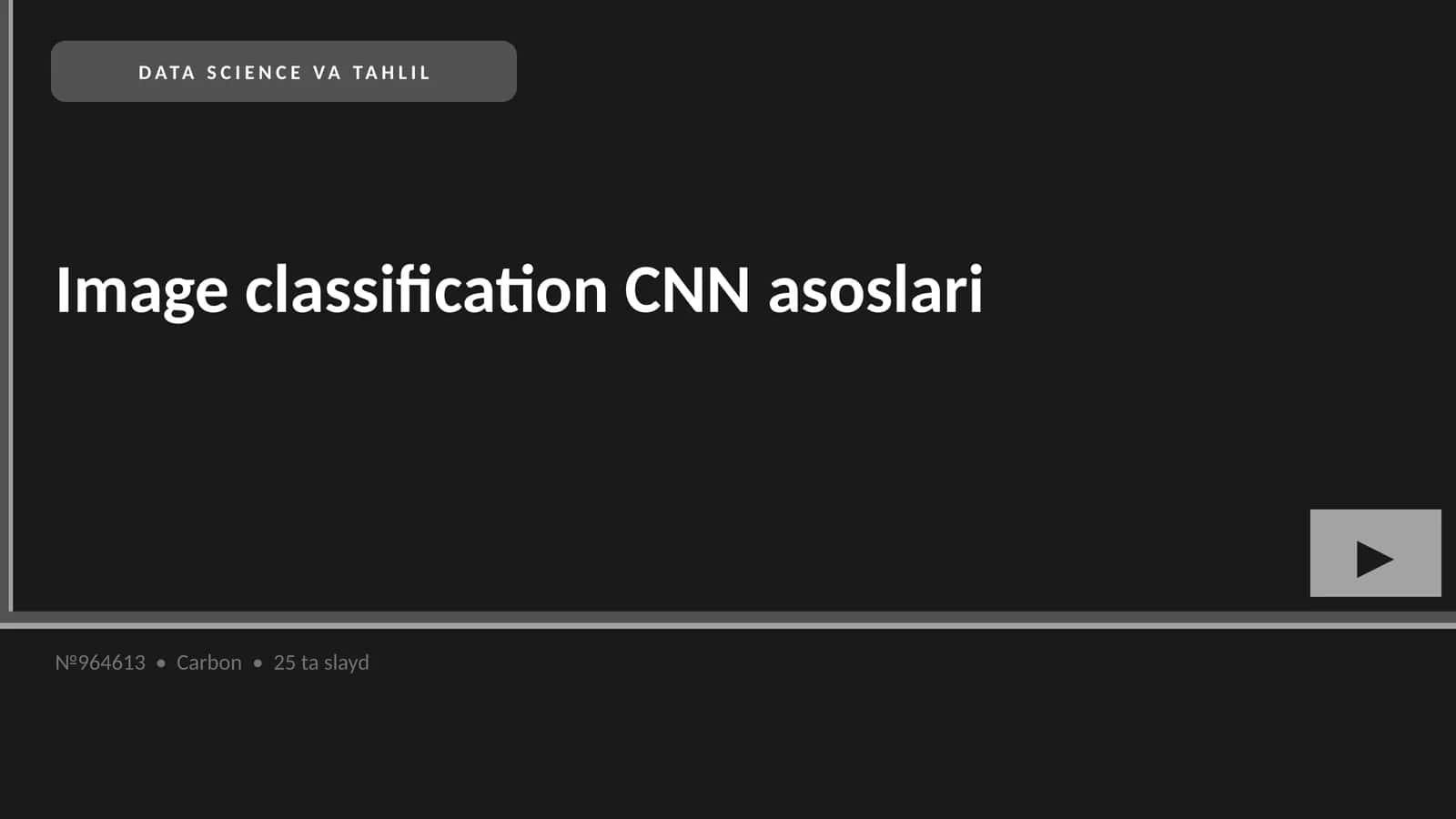 Image classification CNN asoslari 1
