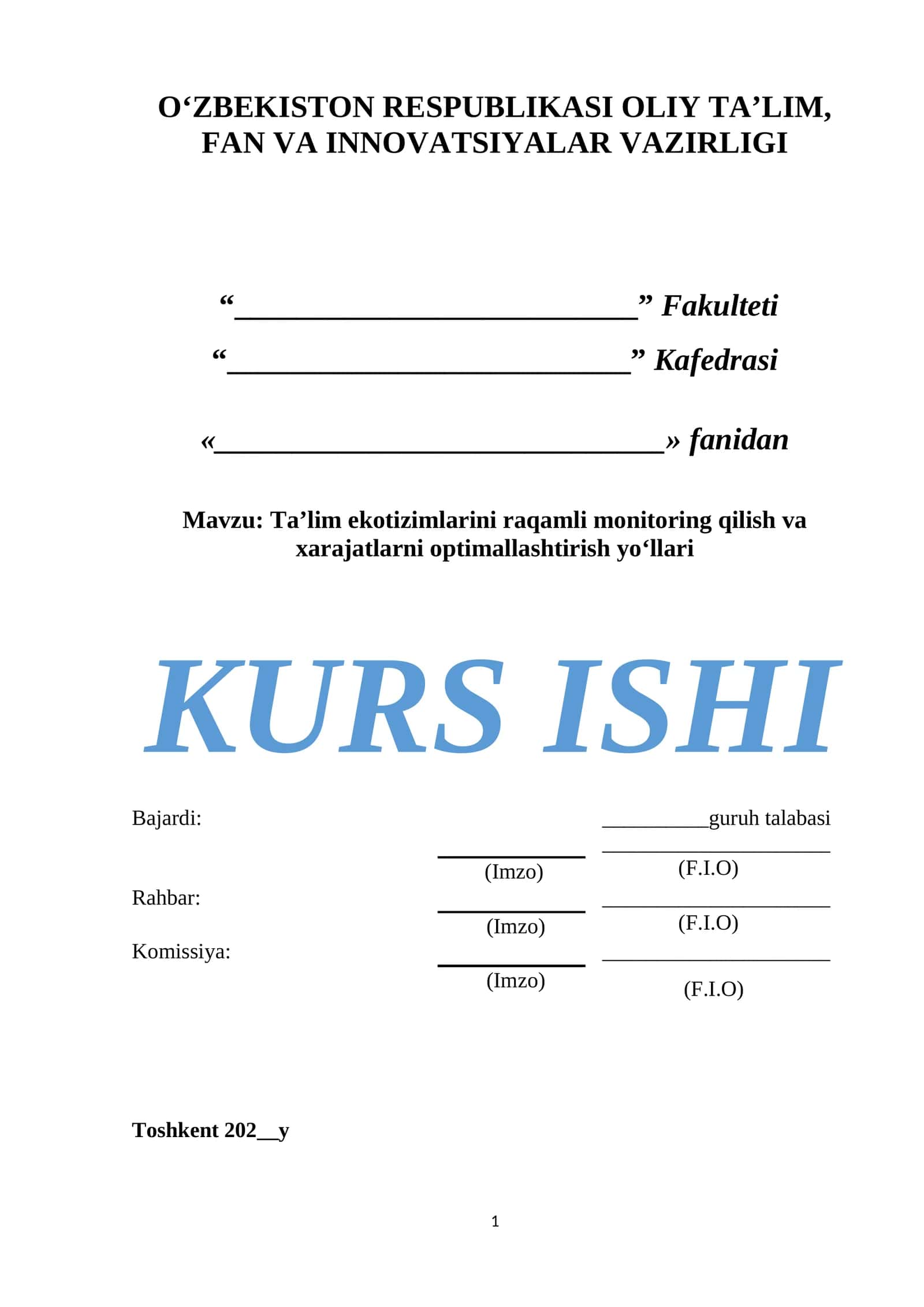 Ta’lim ekotizimlarini raqamli monitoring qilish va xarajatlarni optimallashtirish yo‘llari 1