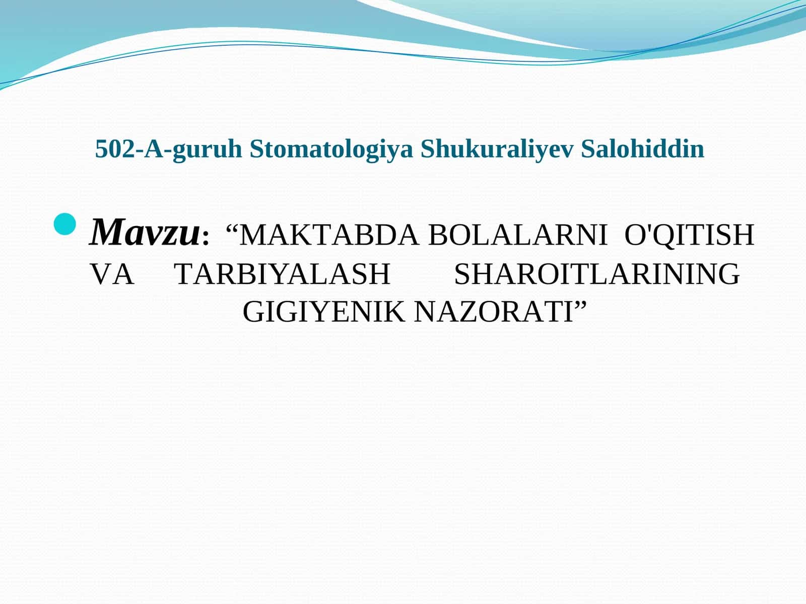 Shukuraliyev Salohiddin 1