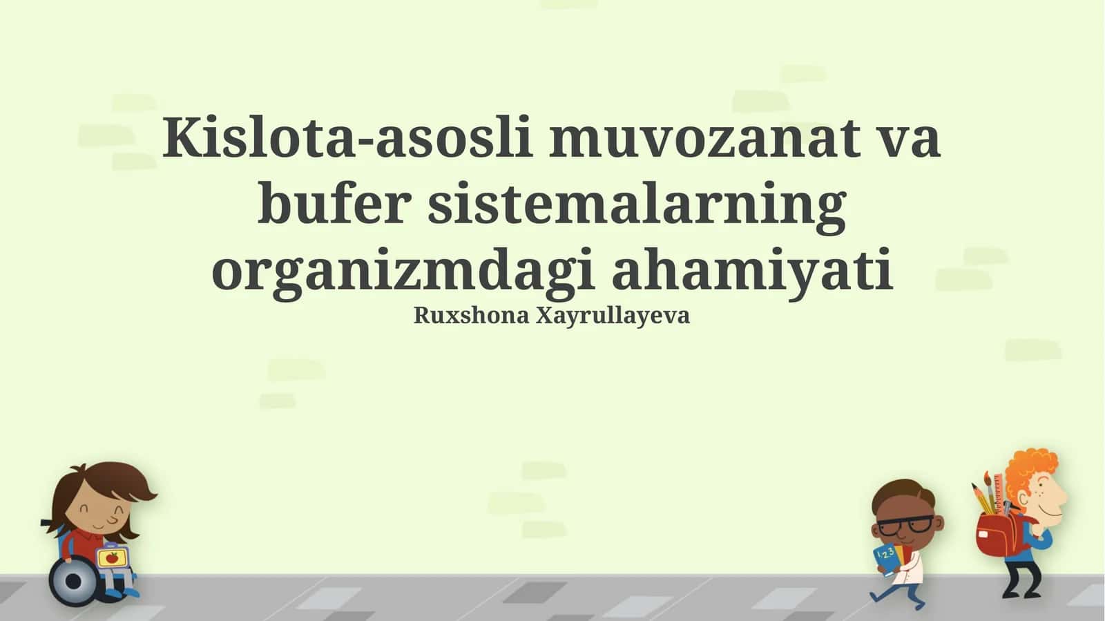 Kislota-asos muvozanati va pH tushunchasi 1