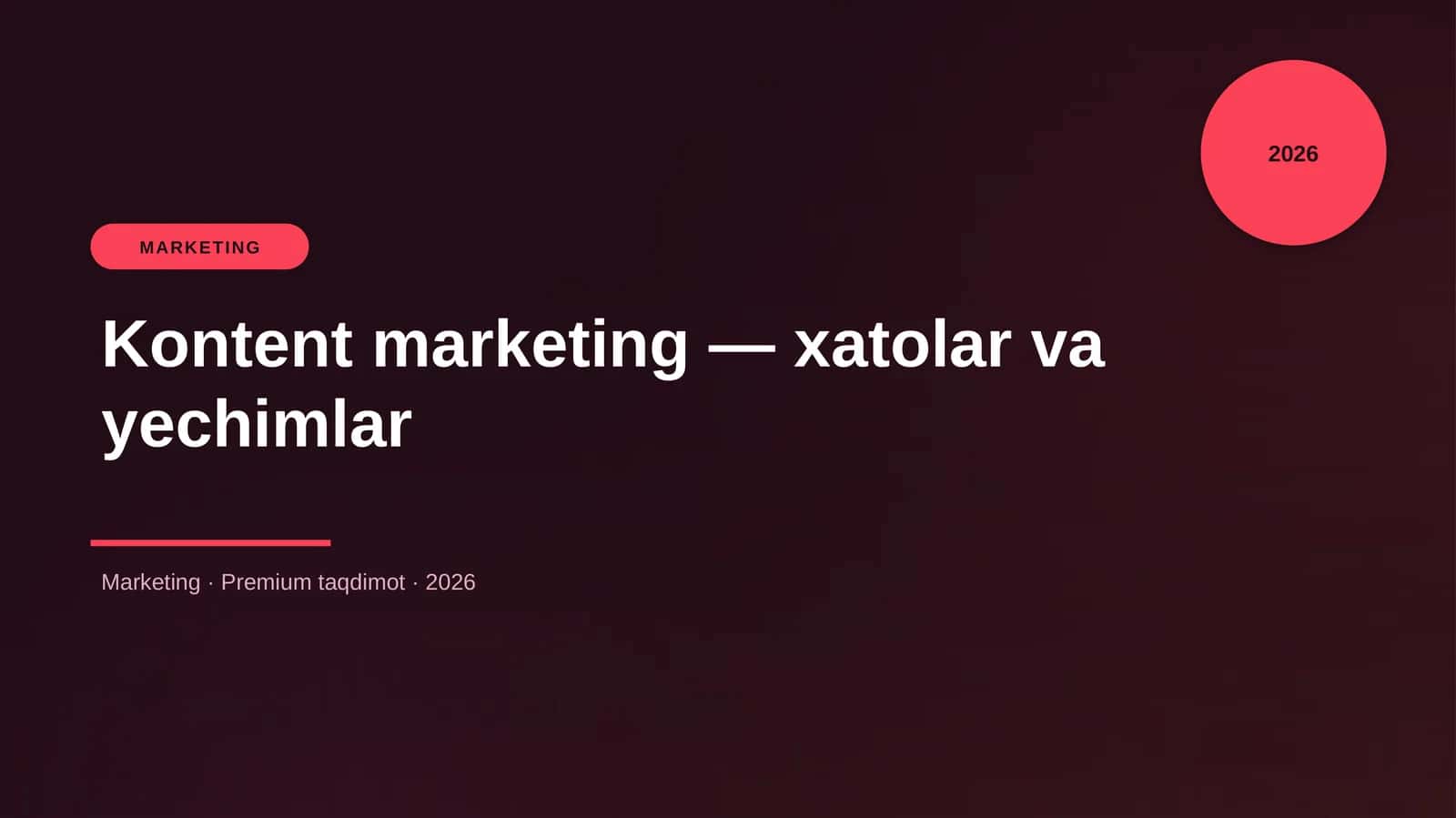 Kontent marketing — xatolar va yechimlar 1