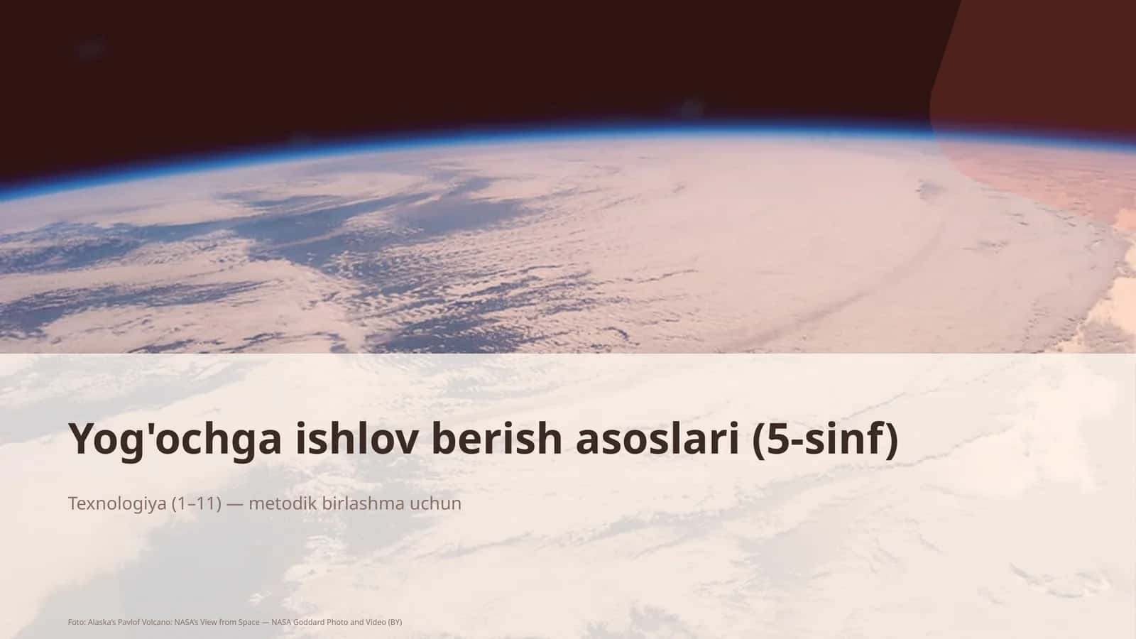 Yog'ochga ishlov berish asoslari (5-sinf) 1