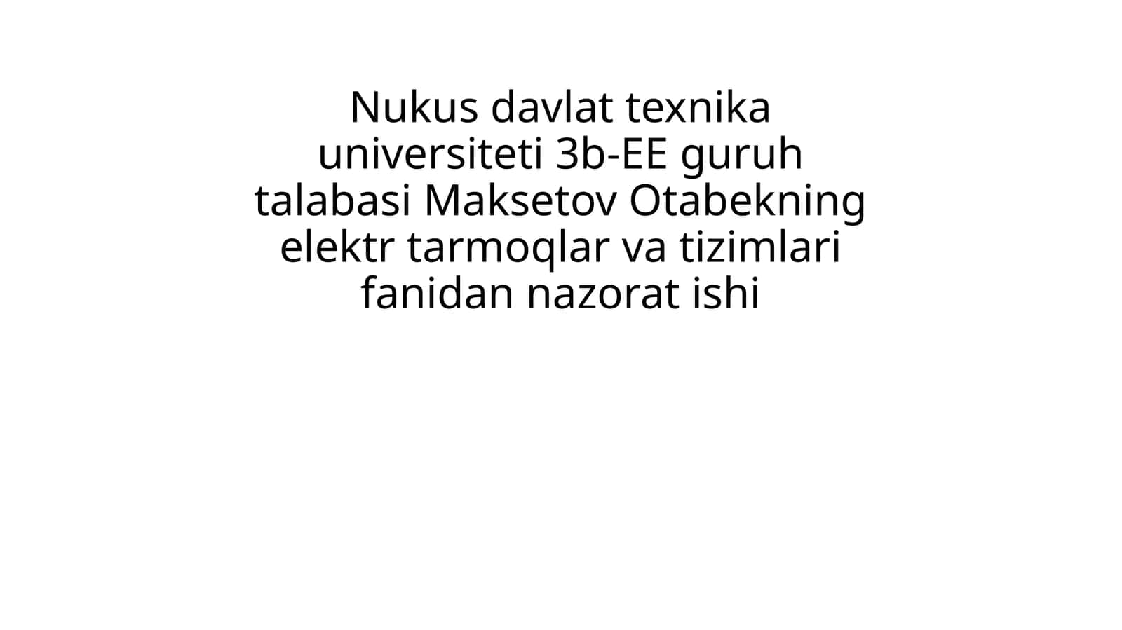 Himoya apparatlarining tavsifini hisobga olib sim va kabellar kesim yuzasini tanlash 1