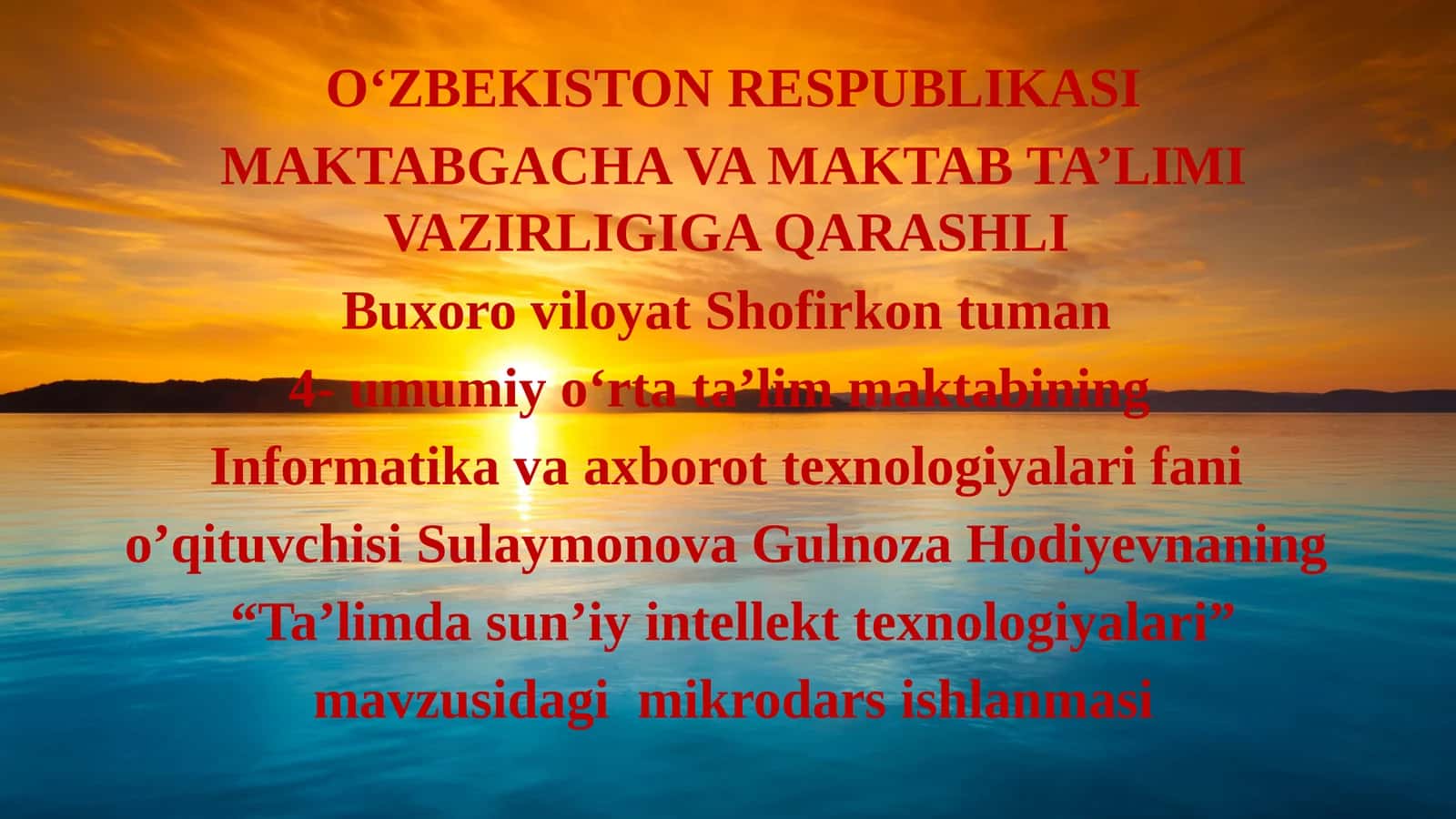 Ta’limdasun’iyintellekttexnologiyalari 1