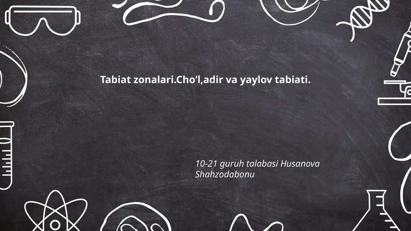 Cho'l ekotizimi 1