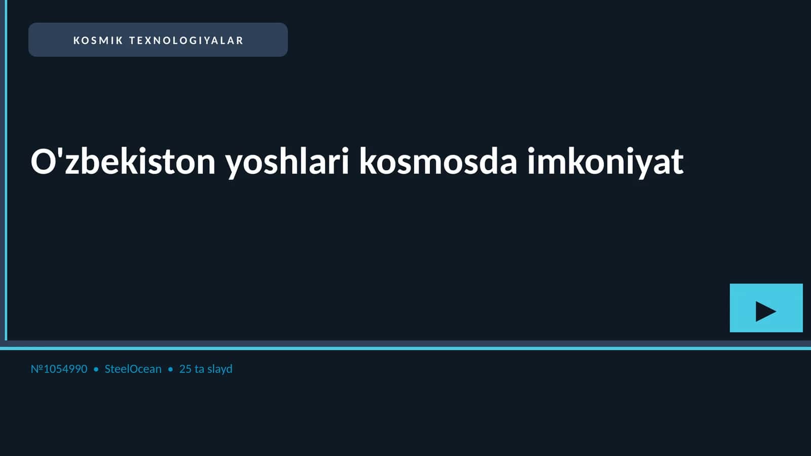 KOSMIK TEXNOLOGIYALAR 1