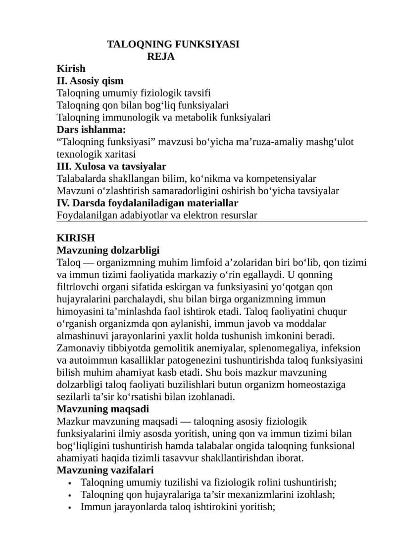 Taloq funksiyasi 1