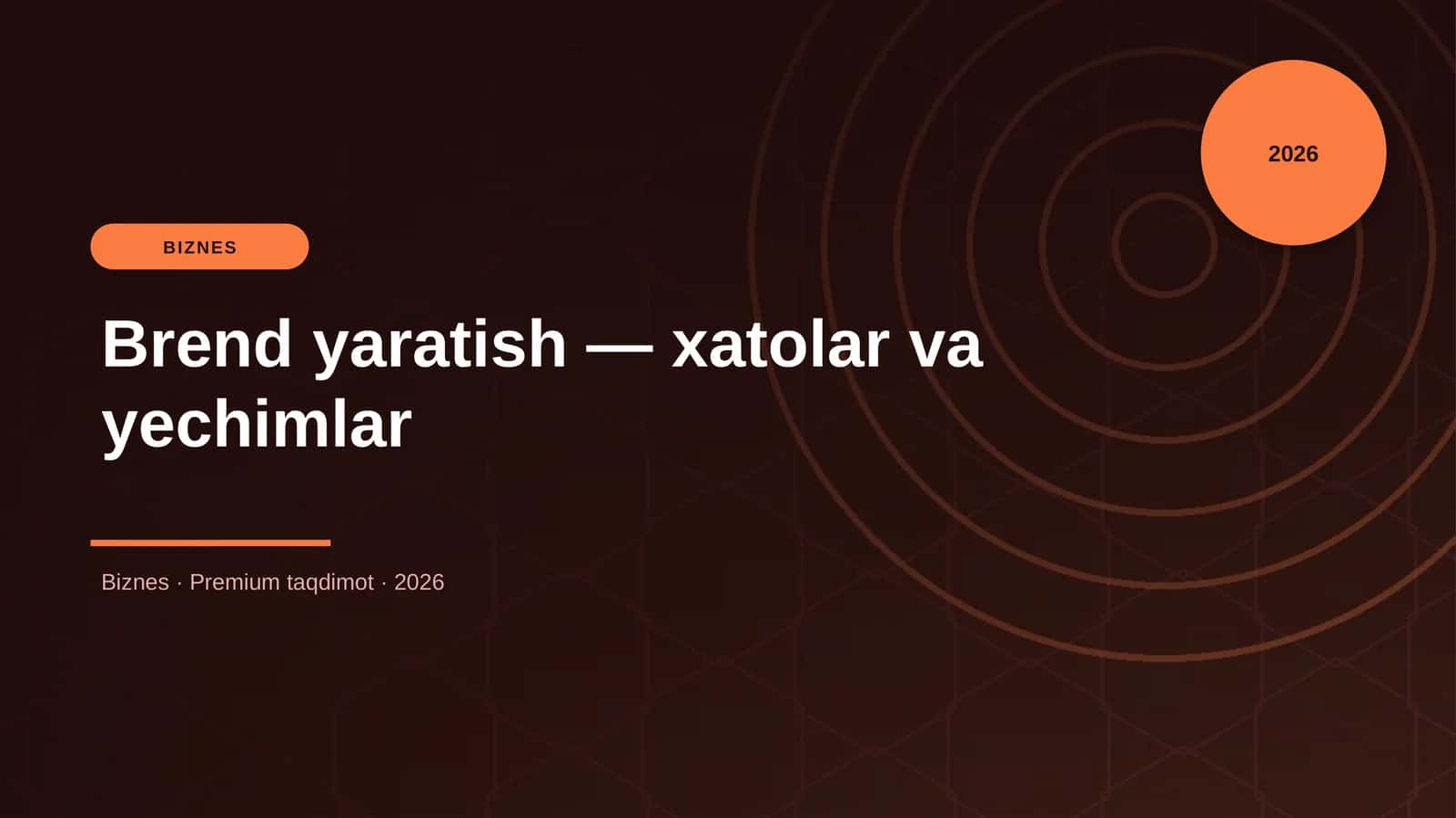 Brend yaratish — xatolar va yechimlar 1