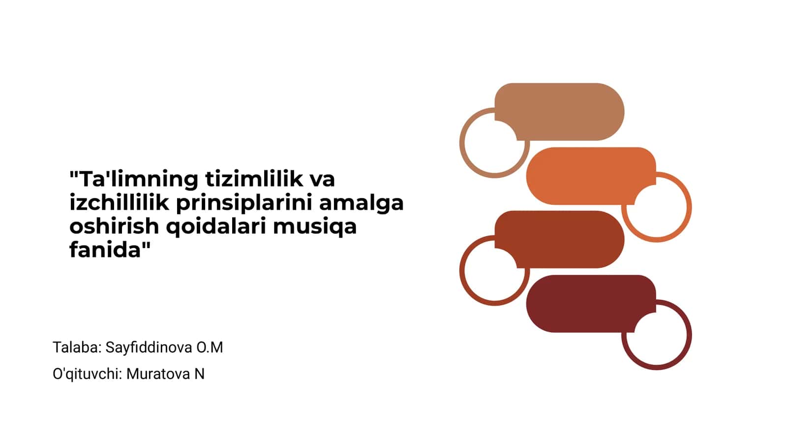 Ta'limning tizimlilik va izchillilik prinsiplarini amalga oshirish qoidalari musiqa fanida 1
